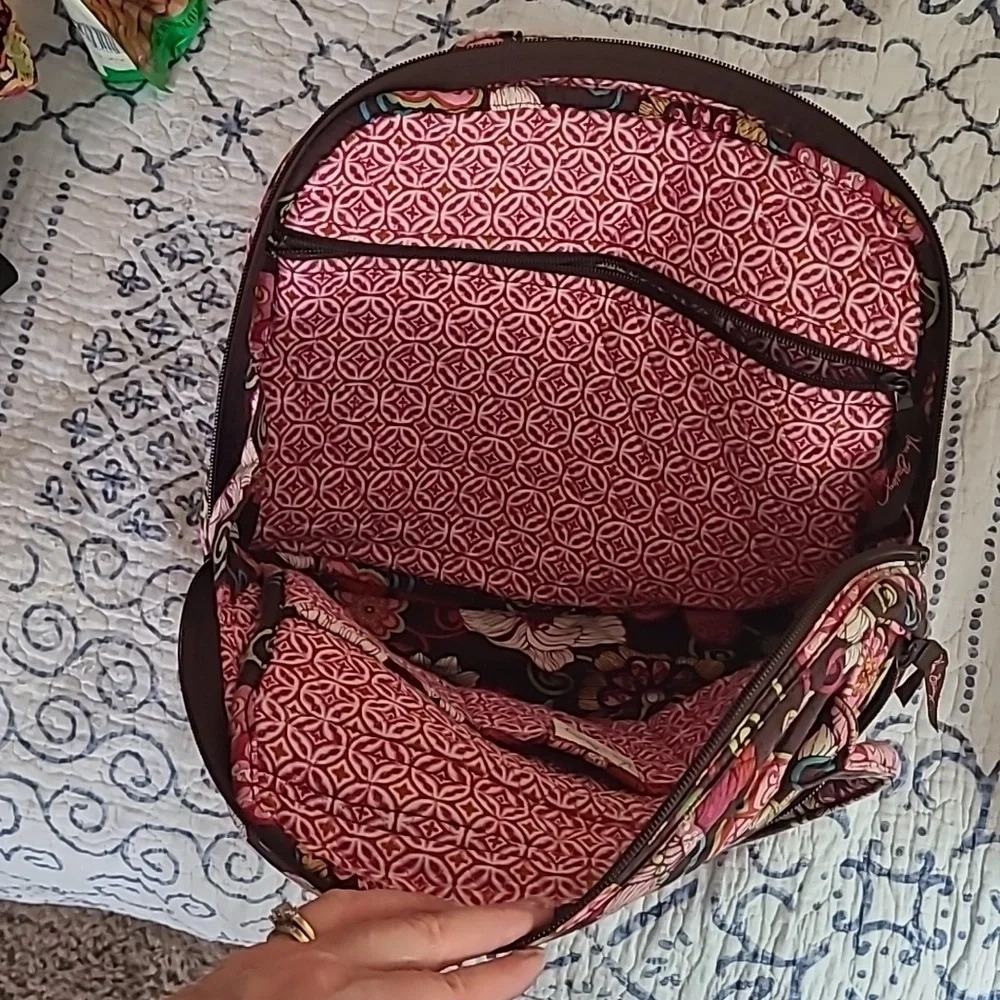 Vera Bradley Mod Floral Shoulder Hand Bag Purse - Picture 4 of 10